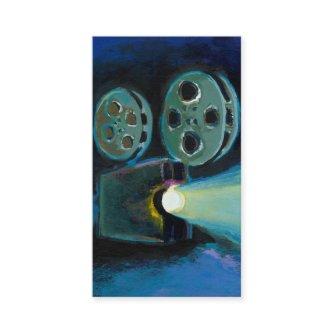 Movie film projector colorful expressive art