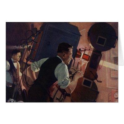 Movie Theater Projectionist, Vintage Business
