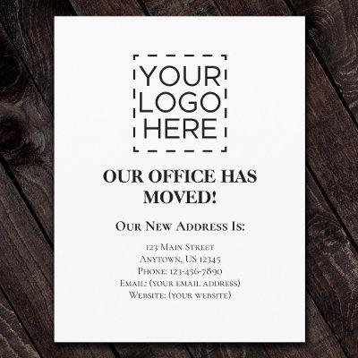 Moving Announcement Business Logo Card