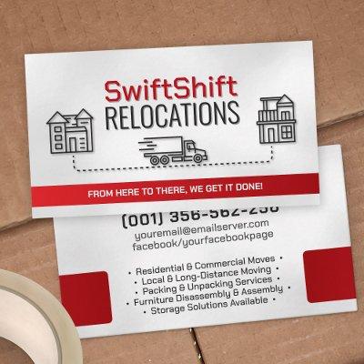 Moving Services - Relocation - Line art