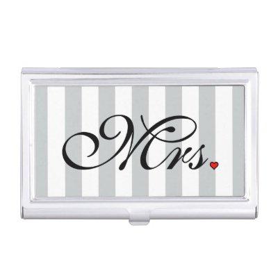 Mrs. Wife Bride Click to Customize Color Stripes  Case