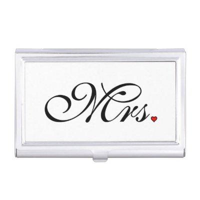 Mrs. Wife Bride His Her Newly Weds Case For