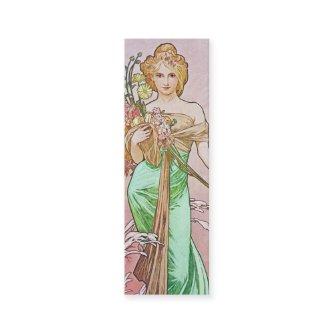 Mucha Art Nouveau Spring Bookmark