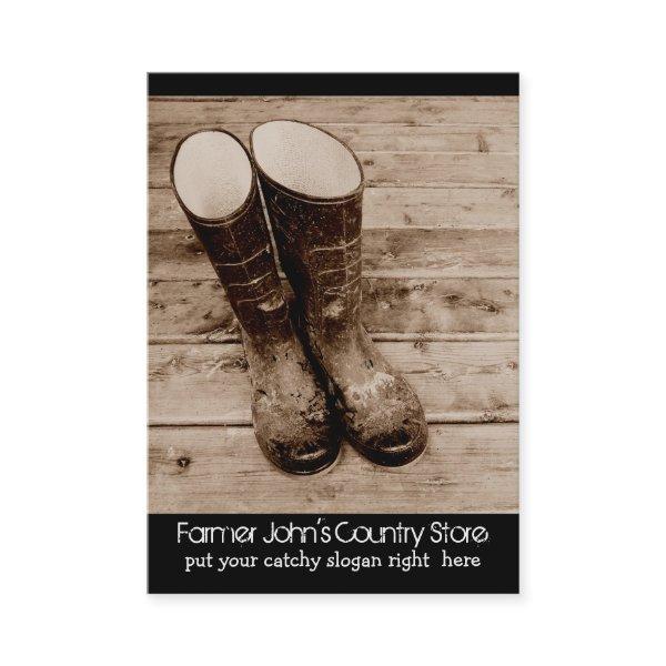 Muddy Gumboots for Farmers Country Store