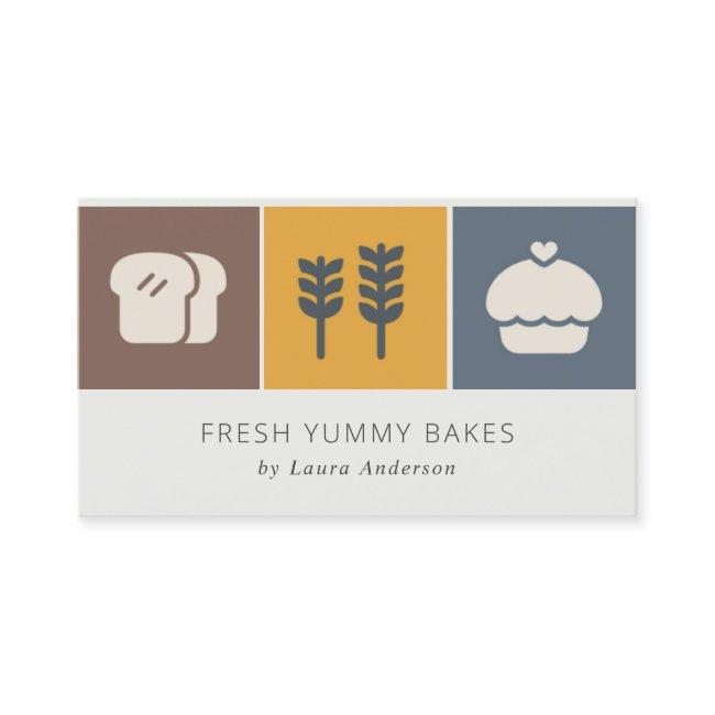 Muffin Wheat Bread Ochre Brown Grey Chef Baking