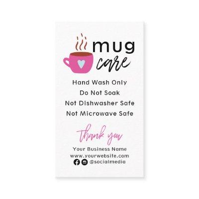 Mug Care Instructions