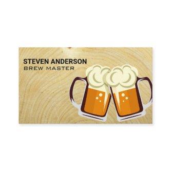Mug of Beers Logo | Wood Grain