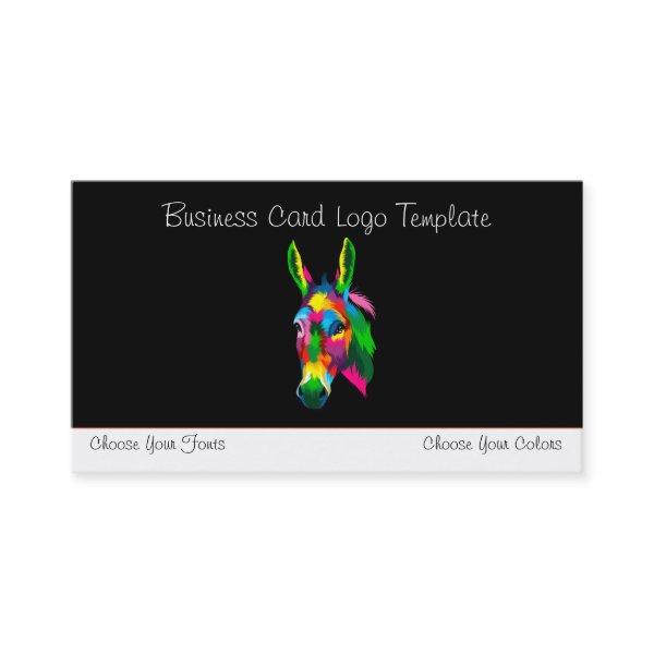 Multi-Colored Logo Donkey