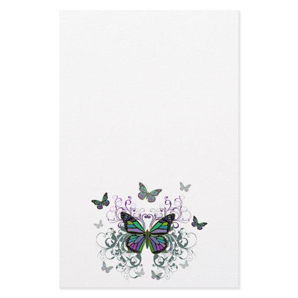 MultiColor Butterflies Stationery