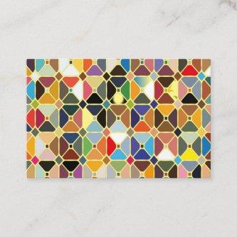 Multicolore geometric patterns with octagon shapes