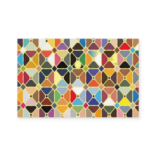 Multicolore geometric patterns with octagon shapes