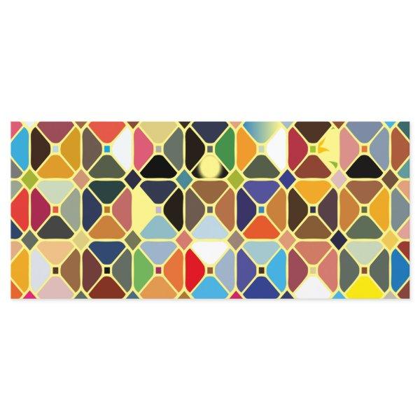 Multicolore geometric patterns with octagon shapes menu