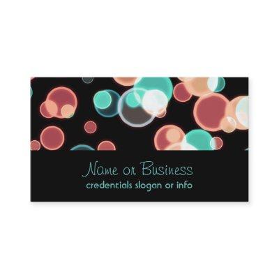 Multicolored Bubbles on a Black Background
