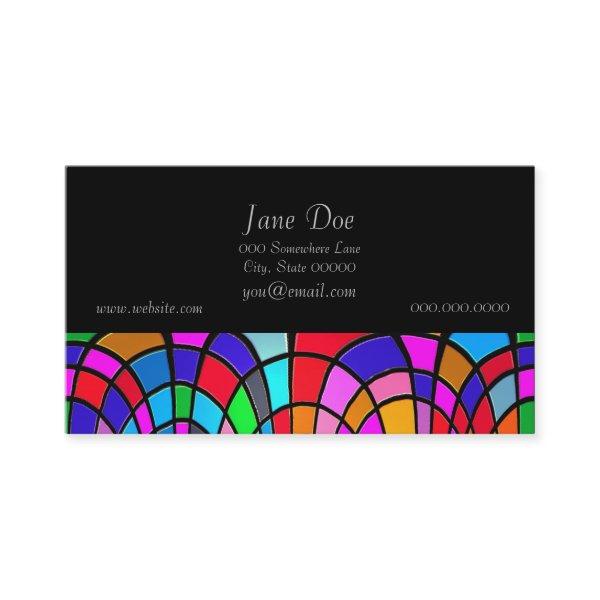 Multicolored Stained Glass Mosaic Abstract Art