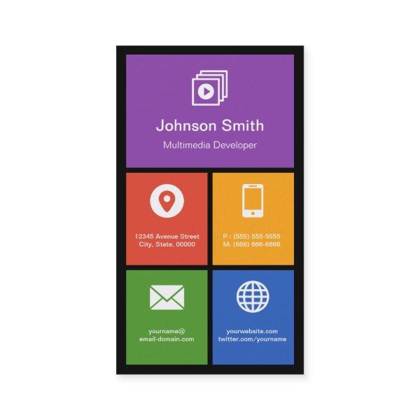 Multimedia Studio - Colorful Tiles Creative