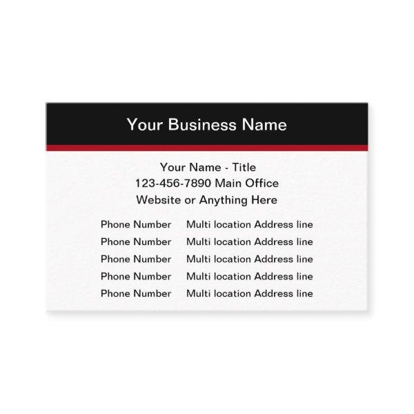 Multiple Location  Budget Friendly