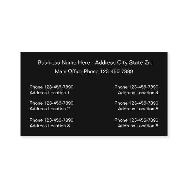 Multiple Location Logo Template