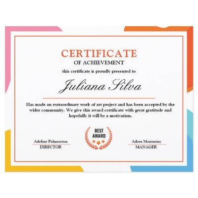 Multipurpose Certificate Template