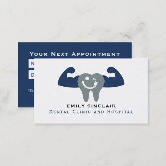Muscle Tooth Logo, Dentist Appointment
