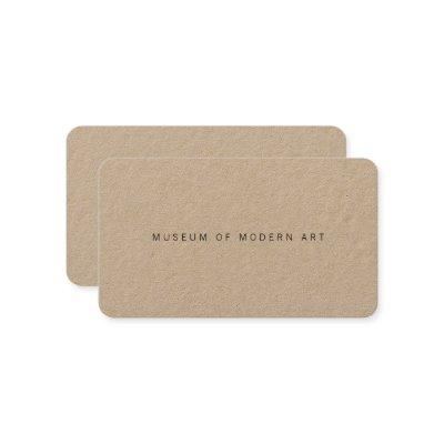 Museum Minimal Center Front and Back Two Business