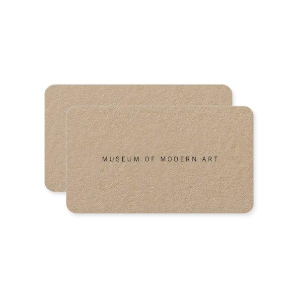 Museum Minimal Center Front and Back Two Business