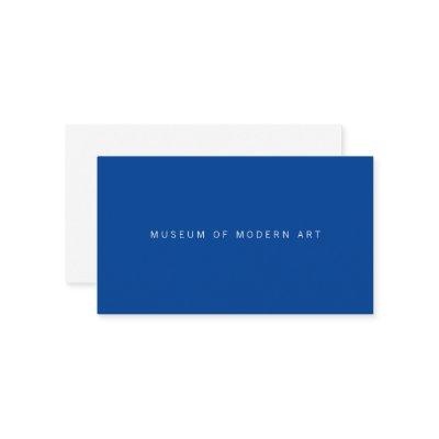 Museum Minimal Center Front and Back Two Business