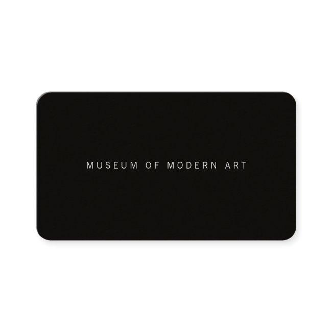 Museum Minimal Center Front and Back Two Business