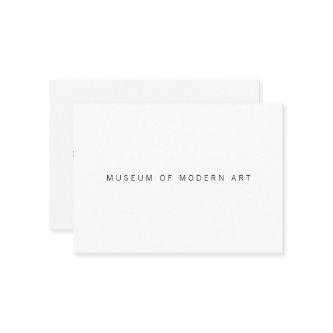 Museum Minimal Center Front and Back Two