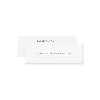 Museum Minimal Center Front and Back Two Business  Mini