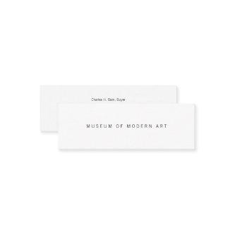 Museum Minimal Center Front and Back Two Mini