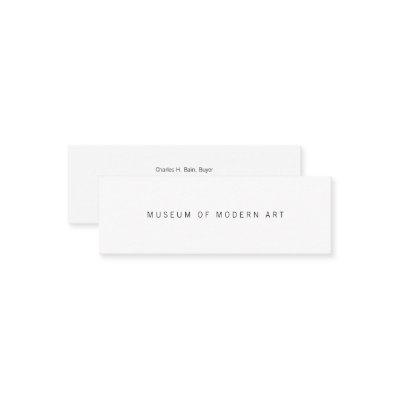 Museum Minimal Center Front and Back Two Mini