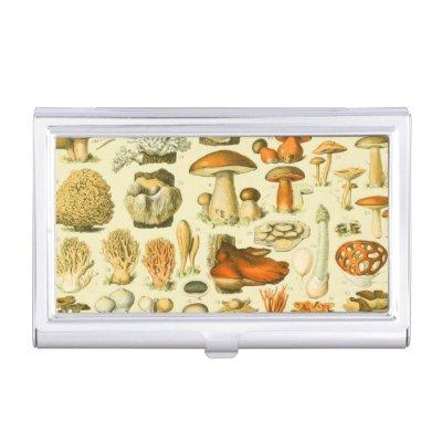 Mushroom Vintage Toadstool Antique Illustration  Case