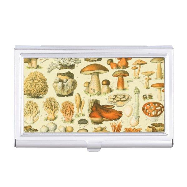 Mushroom Vintage Toadstool Antique Illustration  Case