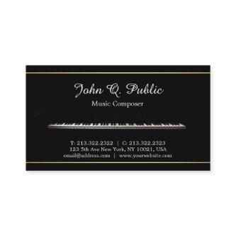 Music Composer Piano Teacher Professional Elegant