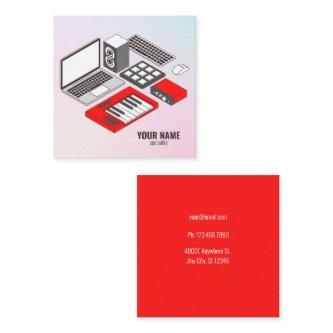 Music dj equipment square