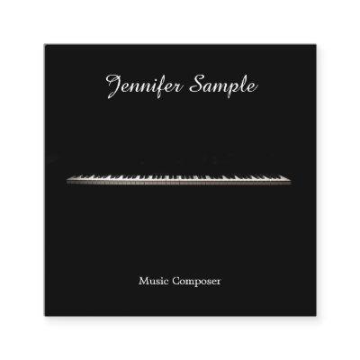 Music Instructor Teacher Elegant Modern Template Square