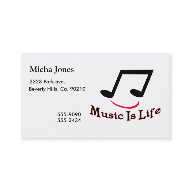 Music Is Life Musical Note