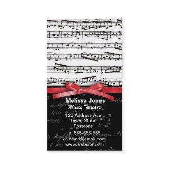 Music notes and math equations