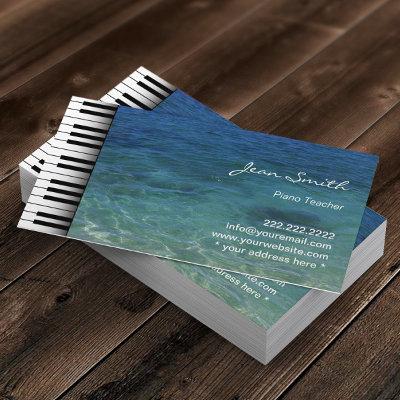 Music Piano Teacher Beach Sea Water