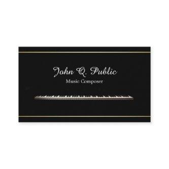 Music Piano Teacher Composer Professional Elegant