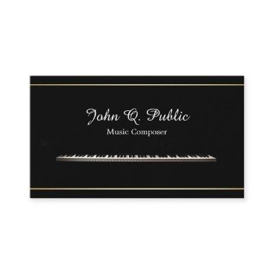 Music Piano Teacher Composer Professional Elegant