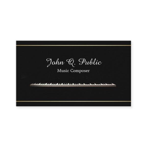 Music Piano Teacher Composer Professional Elegant