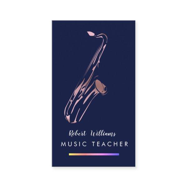 Music Saxophone Instrument Musician Rose Gold