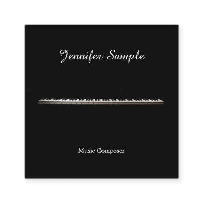 Music Teacher Elegant Musician Template Modern Square