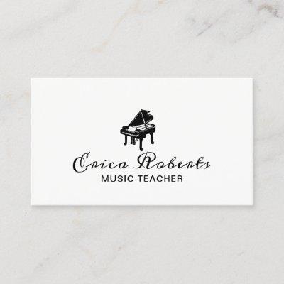 Music Teacher Elegant Piano Icon Musical