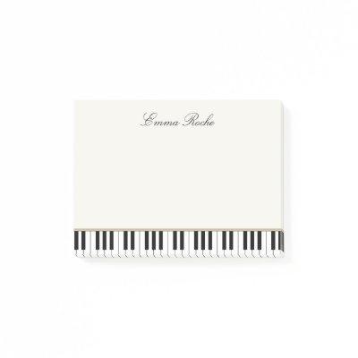 Music Teacher Elegant  Piano Keys  Post-it Notes