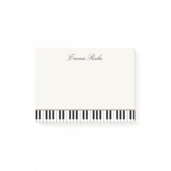 Music Teacher Elegant  Piano Keys  Post-it Notes