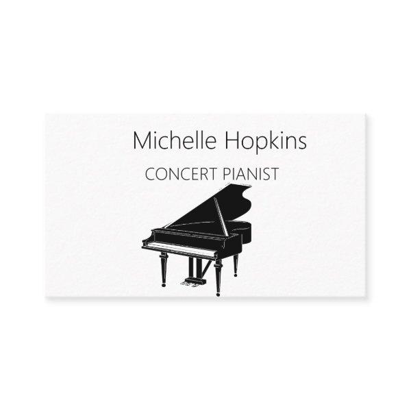 Music Teacher Elegant Piano Keys Calling Card