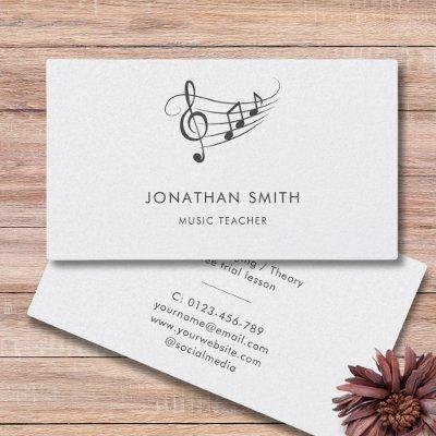 Music Teacher Gold Treble Clef Modern