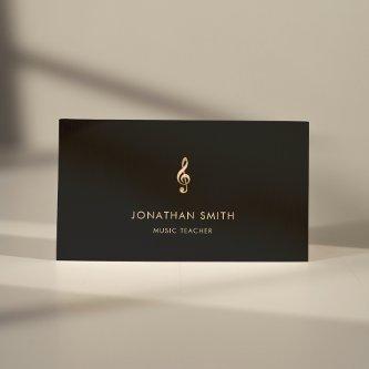 Music Teacher Gold Treble Clef Modern